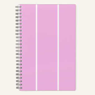 Weiches Farbvertikalstreifenmuster-Design Notizbuch