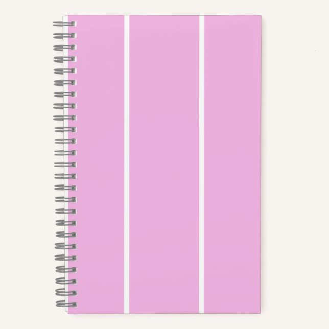 Weiches Farbvertikalstreifenmuster-Design Notizbuch (Vorderseite)
