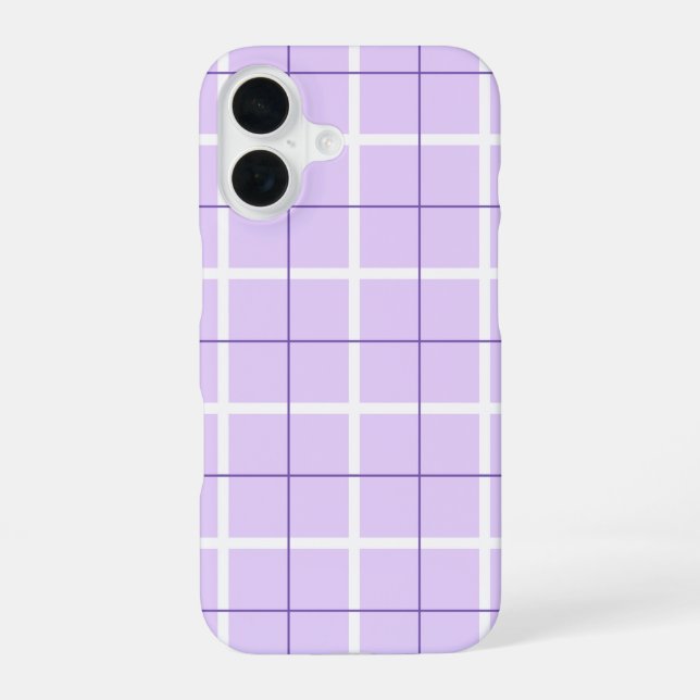 Weiches Farbvertikalstreifenmuster-Punkt-Design iPhone 16 Hülle (Rückseite)