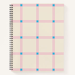 Weiches Farbvertikalstreifenmuster-Punkt-Design Notizbuch