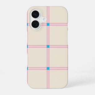 Weiches Farbvertikalstreifenmuster-Punktdesign iPhone 16 Hülle