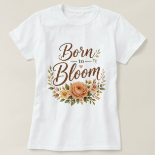 Weiches, feminin-natürlich inspiriertes Grafik-T-S T-Shirt