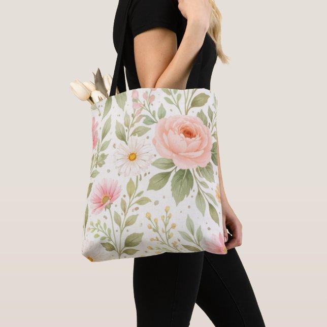 Weiches Florales Aquarellmuster   (Von Nahem)