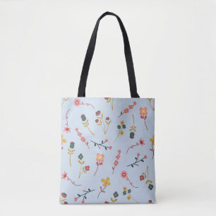 Weiches Florales Wiesenmuster Jumbo-Tasche