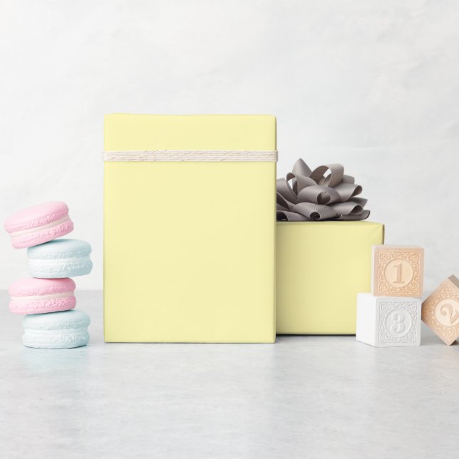 Weiches Gelbes Massives Geschenkpapier Rolle (Babyparty)