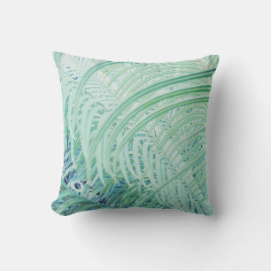 Weiches grünes stilvolles Pflanzen-Print-Wurfkisse Kissen