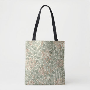 Weiches grünes Vintage-William-Morris-Geißblatt