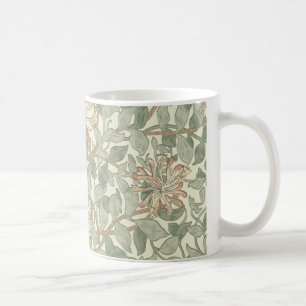 Weiches grünes Vintage-William-Morris-Geißblatt Tasse