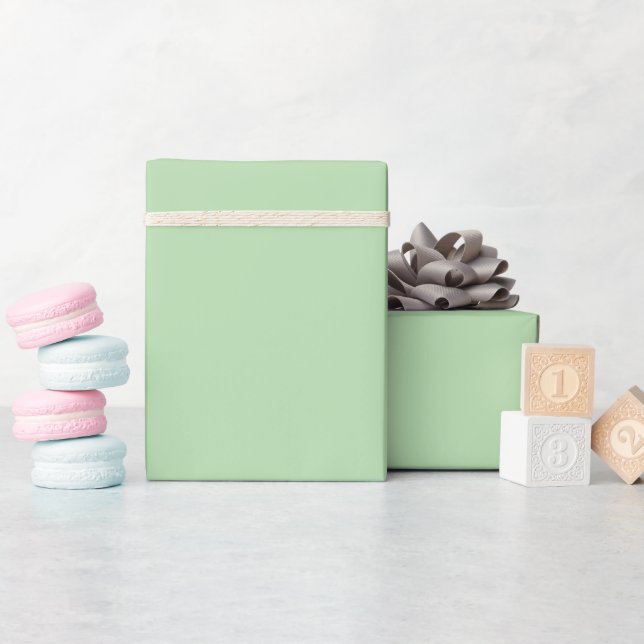 Weiches grünes Vollton-Wrap-Papier Rolle Geschenkpapier (Babyparty)