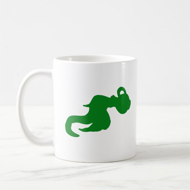 Weiches grünes Wassermann-Design-Mug Kaffeetasse (Links)