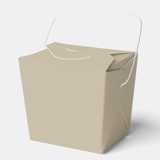 Weiches helles Beige Hintergrund – Hochzeitsdesign Geschenkschachtel (Vorderseite)