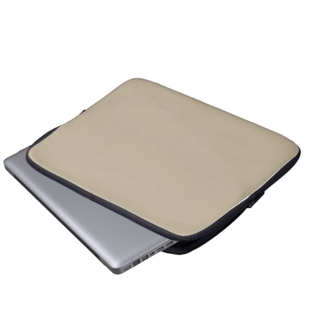 Weiches helles Beige Hintergrund – Hochzeitsdesign Laptopschutzhülle (Vorne Knopf)