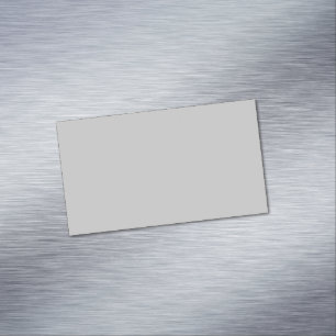 Weiches Hellgrau Geometrisch Magnetische Visitenkarte