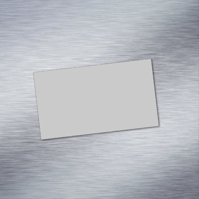 Weiches Hellgrau Geometrisch Magnetische Visitenkarte (Beispiel)