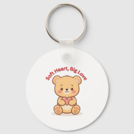 Weiches Herz Große Liebe Süßer Teddybär Schlüsselanhänger