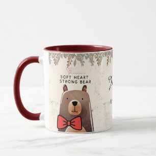 Weiches Herz Starke Mama Bär Kunst Tasse