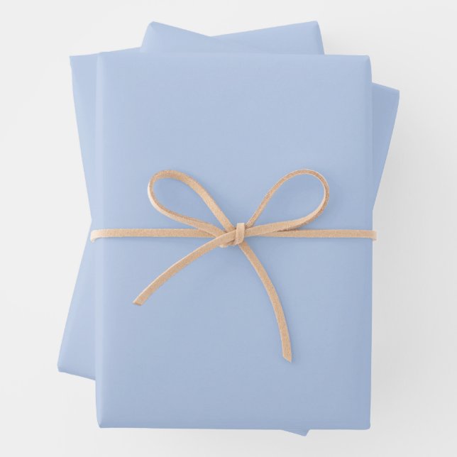 Weiches Himmelblau-Papierbögen Geschenkpapier Set (Beispiel)