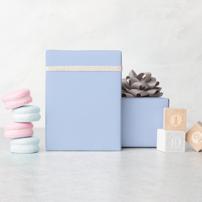 Weiches Himmelblau-Papierrollen Geschenkpapier (Babyparty)