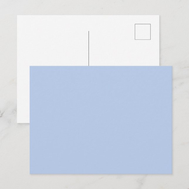 Weiches Himmelblau Postkarte (Vorne/Hinten)
