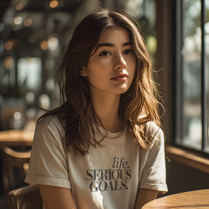 Weiches Leben, Ernsthafte Ziele, Minimalistisches Tri-Blend Shirt
