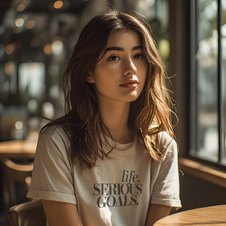 Weiches Leben, Ernsthafte Ziele, Minimalistisches Tri-Blend Shirt