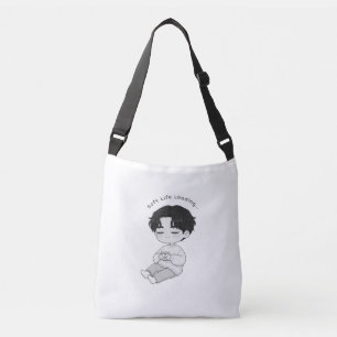 Weiches Leben Lade Cozy Chibi Jungen Tee Tragetaschen Mit Langen Trägern