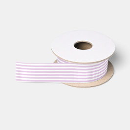 Weiches Lila und Weiß Stripes Band Satinband