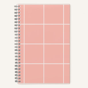 Weiches neutrales Rastermuster Minimales Kontrolld Notizbuch