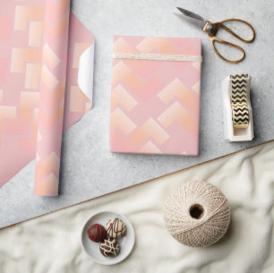 Weiches Pastell-Chevron-Muster Geschenkpapier