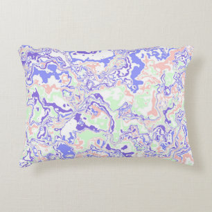 Weiches Pastell Funky Boho Retro Abstrakter Marmor Dekokissen