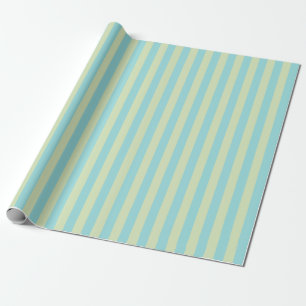 Weiches Pastell-Streifenmuster – Limettencreme & N Geschenkpapier