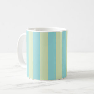 Weiches Pastell-Streifenmuster – Limettencreme & N Kaffeetasse