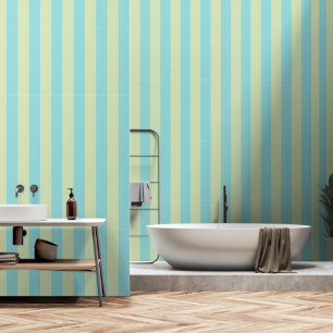 Weiches Pastell-Streifenmuster – Limettencreme & N Tapete