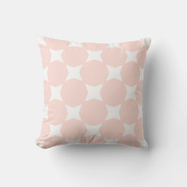 Weiches, pastellfarbenes Pink- und White-Star-Must Kissen