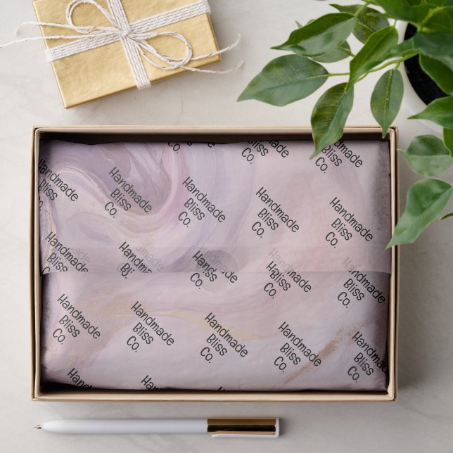Weiches Pfirsich-Rustikal-Marmor Seidenpapier (Geschenk)