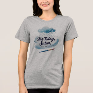 Weiches Regenstimmung-Shirt für Frauen Tri-Blend Shirt