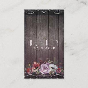 Weiches rosa Aquarell-elegantes modernes mit Visitenkarte