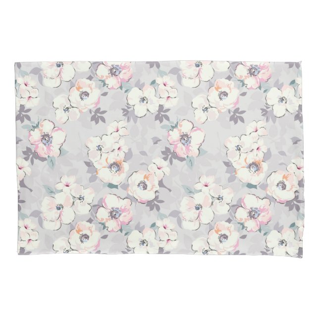 Weiches rosa Aquarell-Muster Kissenbezug (Vorderseite-Links)