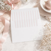 Weiches rosa gestreiftes Weihnachtsbriefkuvert