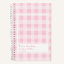 Weiches Rosa Gingham Transparenter Rahmen
