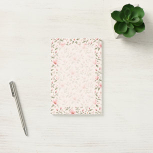 Weiches Rosa Kirschblüten-Blumen nahtloses Muster Post-it Klebezettel