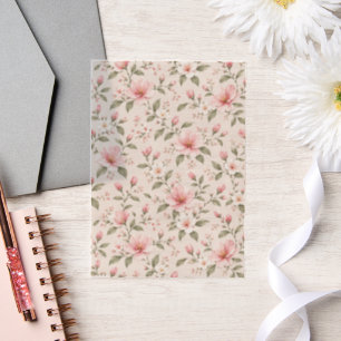 Weiches Rosa Kirschblüten Florales Nahtloses Muste