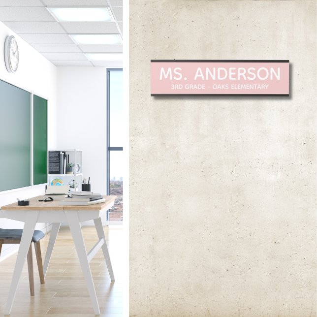 Weiches rosa Klassenzimmertür-Schild Türschild (Von Creator hochgeladen)