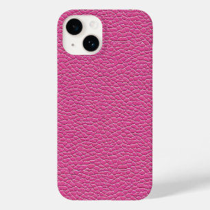 Weiches rosa Leder Elegantes modernes Texturdesign Case-Mate iPhone 14 Hülle