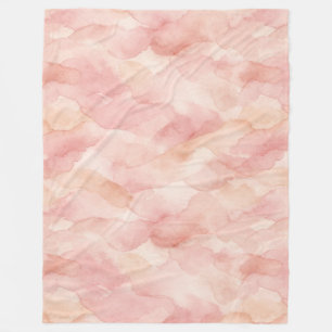 Weiches Rosa modernes abstraktes Designmuster Fleecedecke