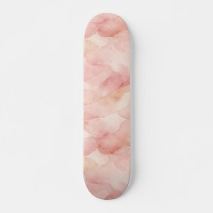 Weiches Rosa modernes abstraktes Designmuster Skateboard