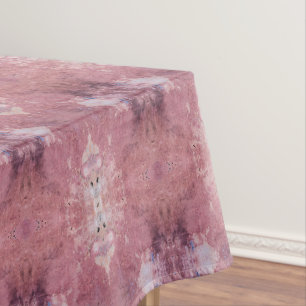 Weiches rosa und lila abstraktes Muster Tischdecke
