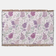 Weiches Rosa und Lila Flieder Blumenmuster