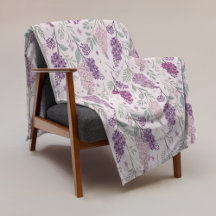 Weiches Rosa und Lila Flieder Blumenmuster