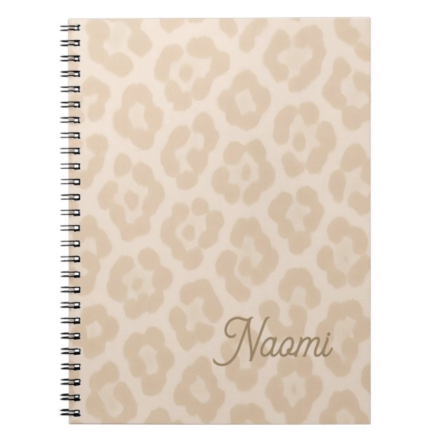 Weiches Tier-Luxus-Muster | warm Notizblock (Vorderseite)